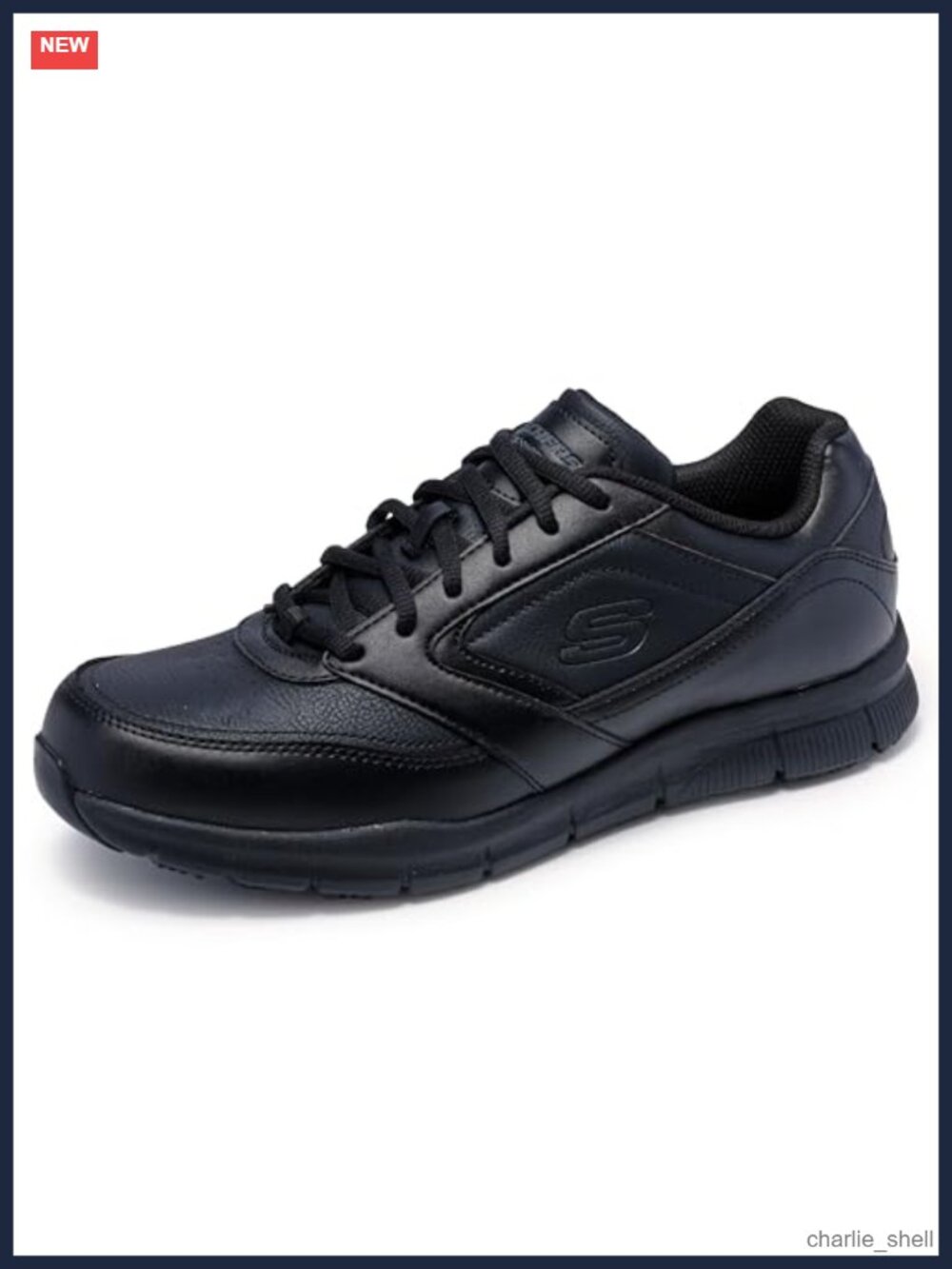 Skechers Nampa Lace Up Work Sneakers Slip Resistant Memory Foam